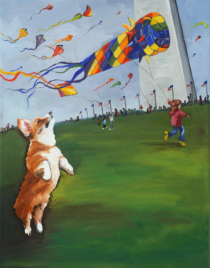 Kite Festival Painting by Anne Lewis Pixels