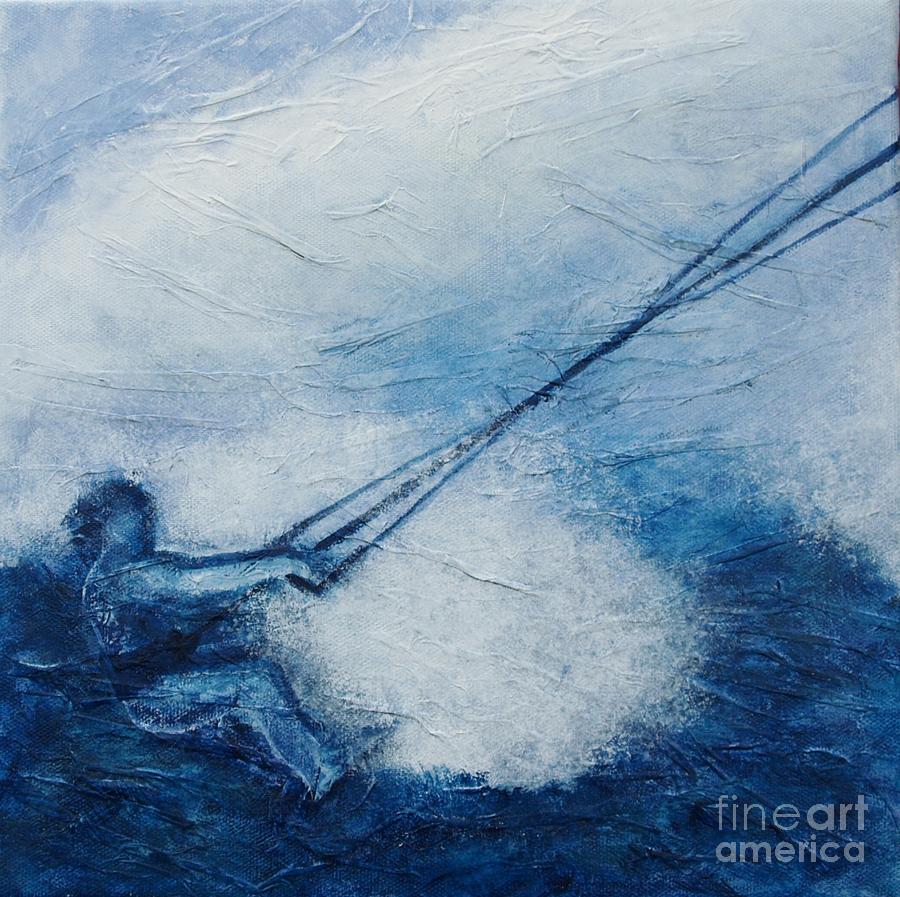 Sports Painting - Kite by Lisbet Damgaard