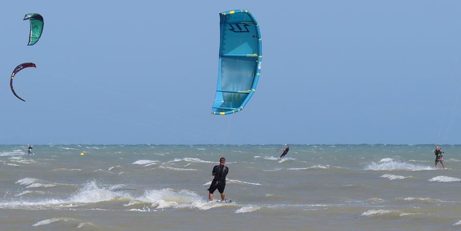 Kite Surfers Photograph by John Topman