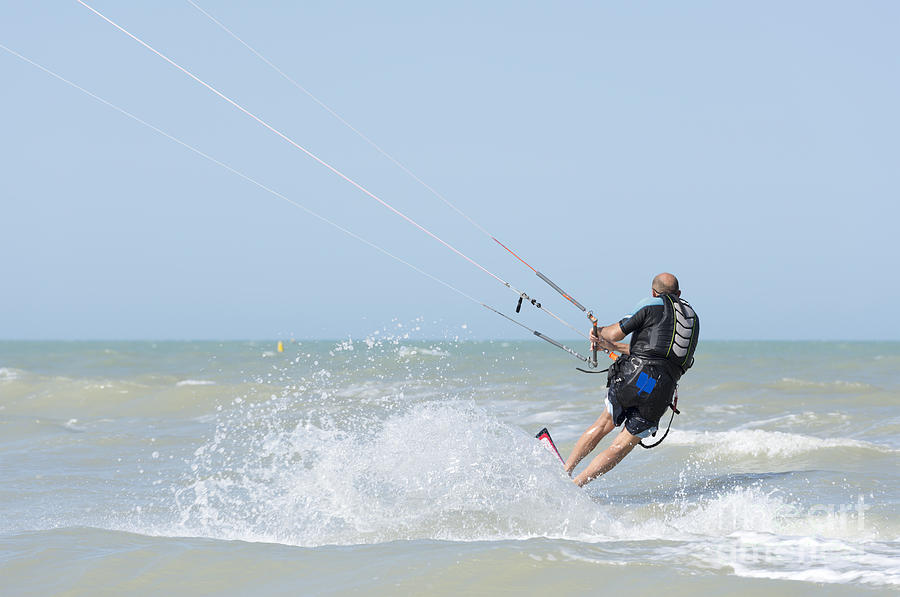 Sports Photograph - Kitesurfing by Mats Silvan