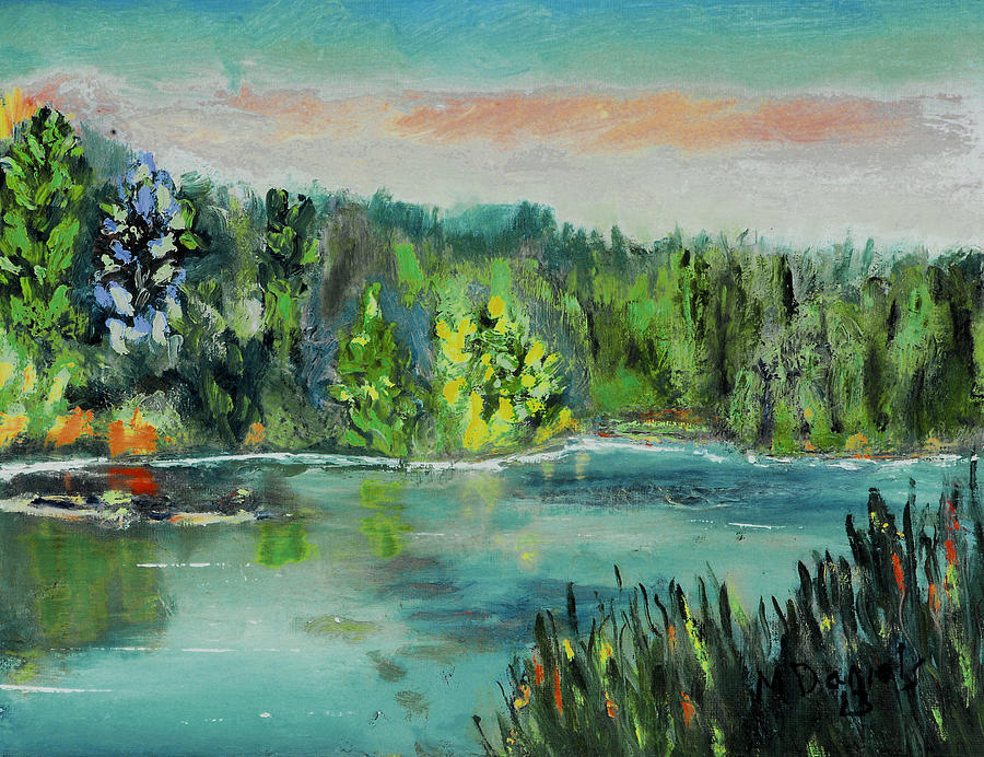 Kittatiny Pond Painting by Michael Daniels