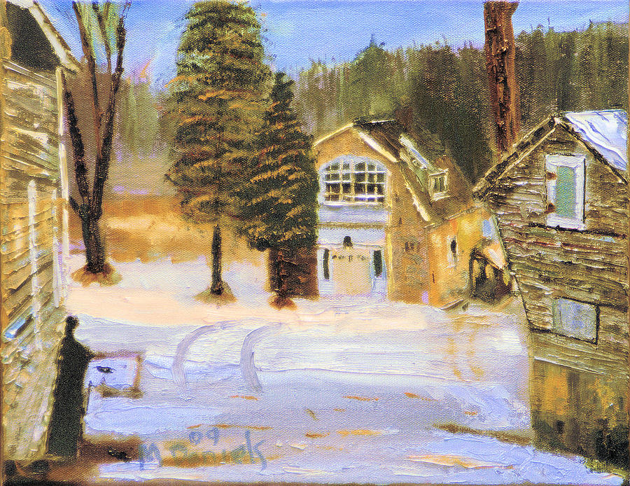 Kittattiny Park Ranger Residence Painting by Michael Daniels