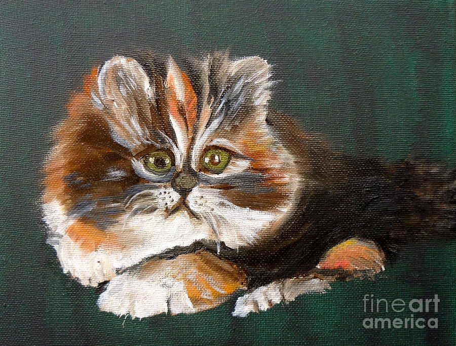 Kitten Painting by Jenny Lee