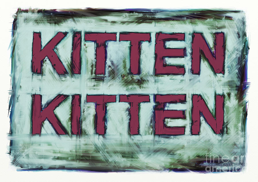 Animal Digital Art - Kitten kitten 2 by Keith Mills