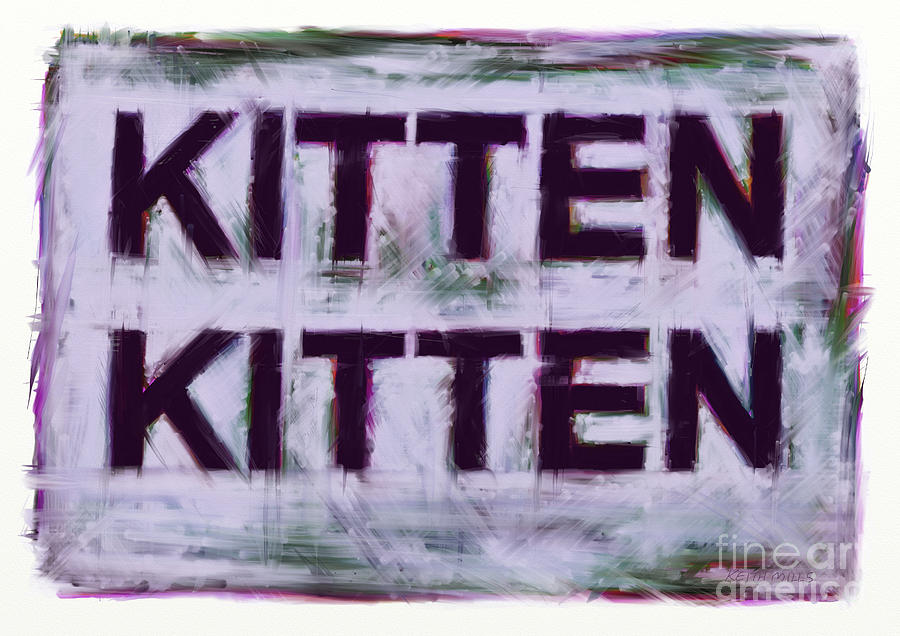 Kitten kitten Digital Art by Keith Mills