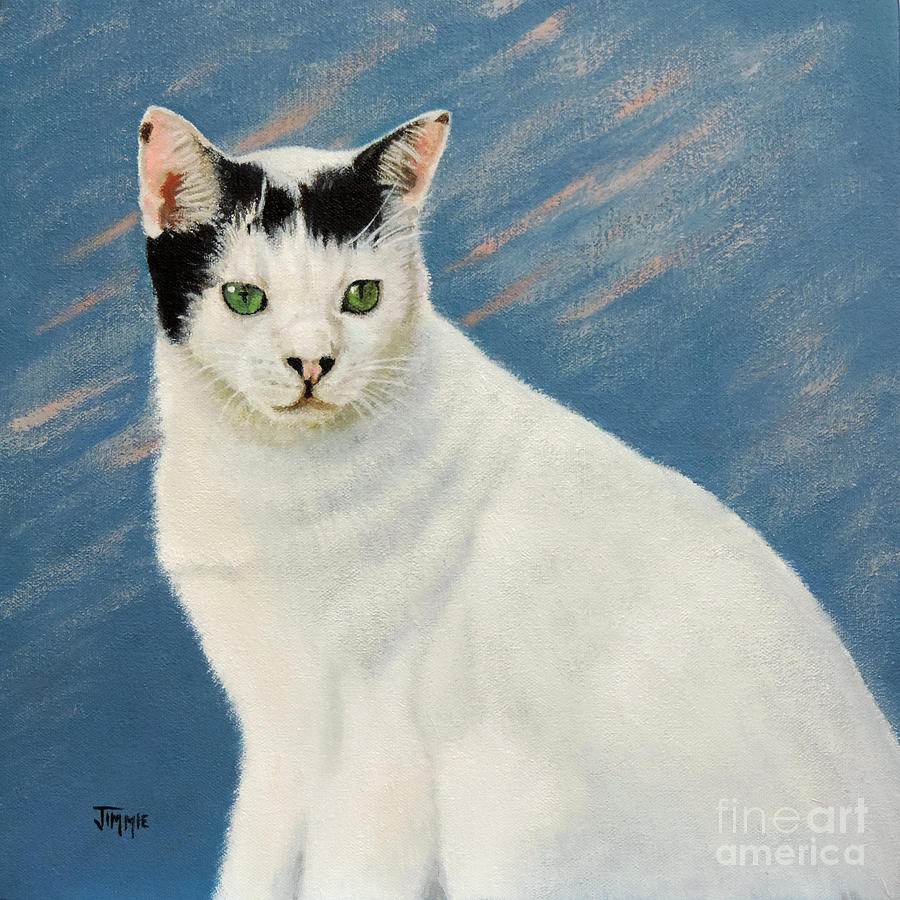 Kitty Cat Painting by Jimmie Bartlett