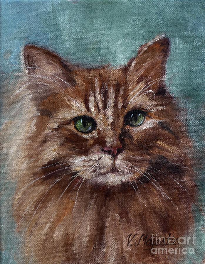 Kitty - Custom Pet Portrait Painting by Viktoria K Majestic