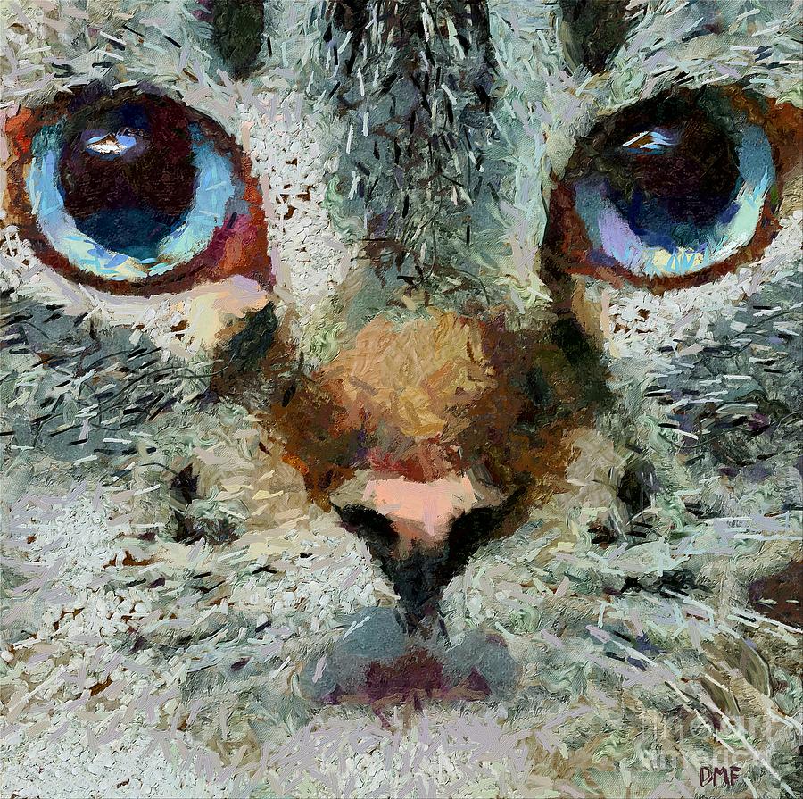 Kitty Painting by Dragica  Micki Fortuna