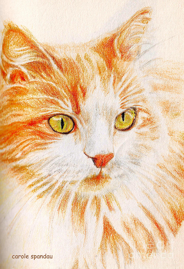Kitty Kat Iphone Cases Smart Phones Cells And Mobile Cases Carole Spandau Cbs Art 344 Painting by Carole Spandau