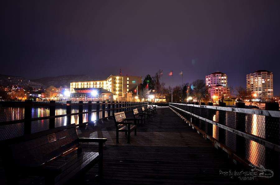Kiwanis Walking Pier NIGHT Photograph by Guy Hoffman