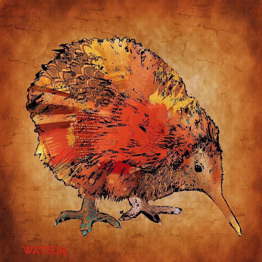 Kiwi bird Digital Art by Marlene Watson