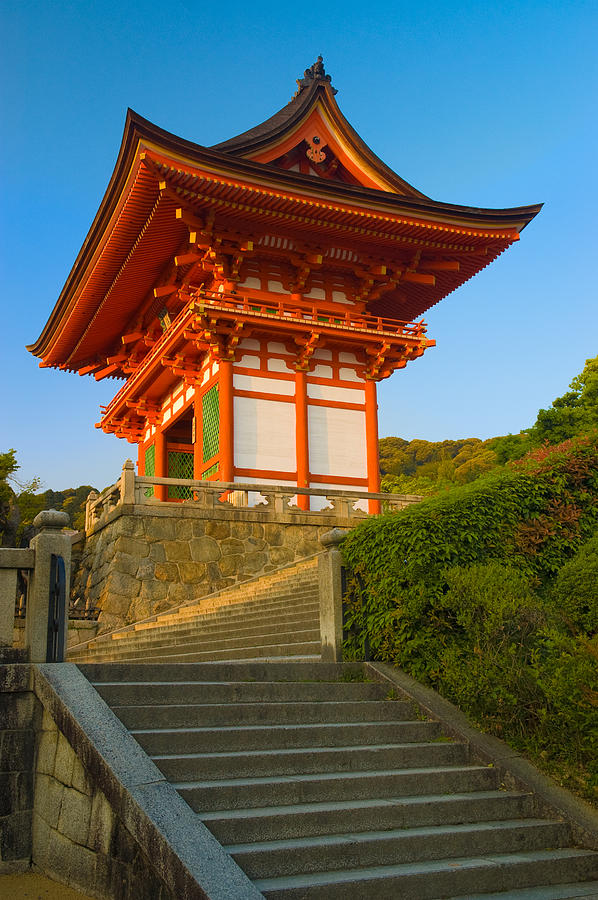 Sunset Photograph - Kiyomizudera Temple by Sebastian Musial