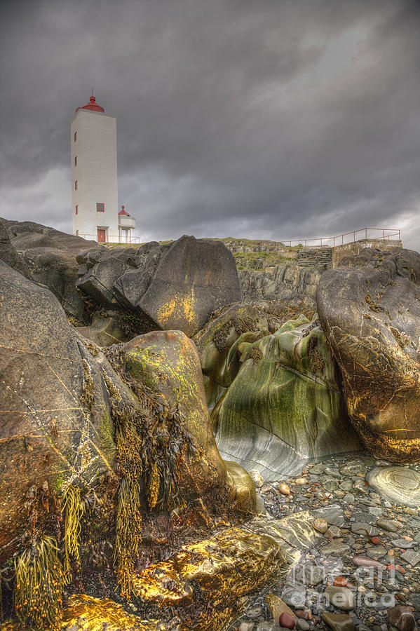 Landmark Photograph - Kjolnes Lighthouse 2 by Heiko Koehrer-Wagner
