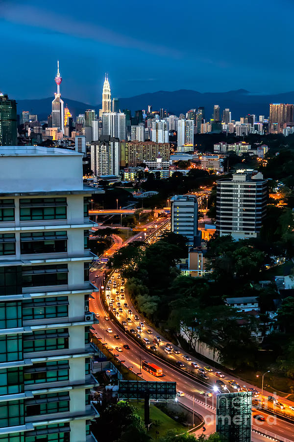 Rush Hour Movie Photograph - KL City by Adrian Evans