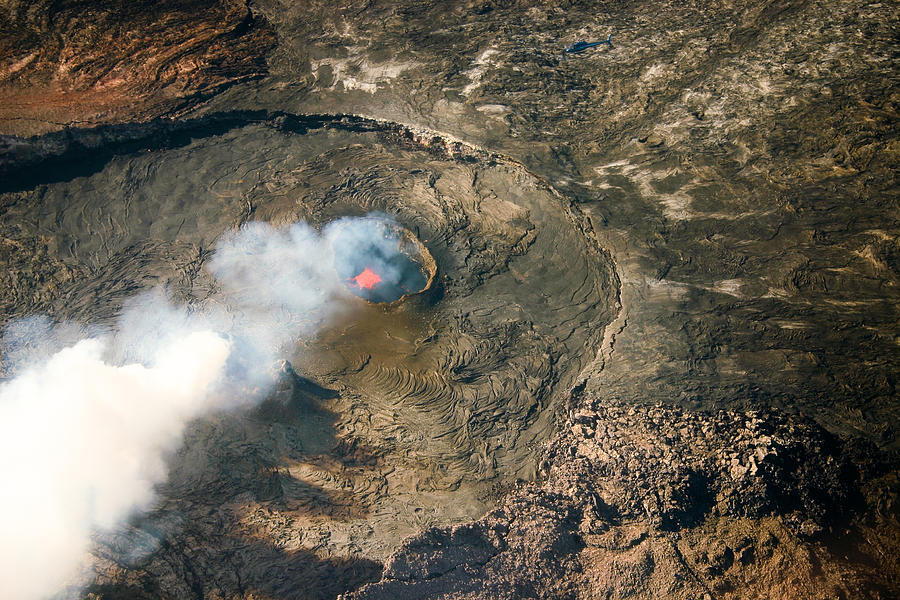 Kīlauea pele erupting at the Hawaii volcanoes national park Photograph by Jorge Villalba