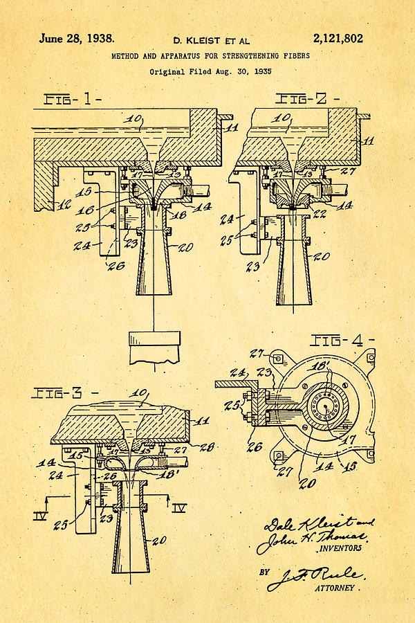 Kleist Fibreglas Patent Art 1938 Photograph by Ian Monk - Fine Art America