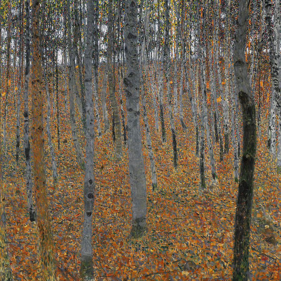 Klimt Beechwood Forest Painting by Granger
