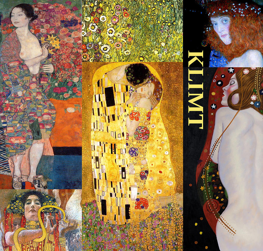 gustav klimt collage