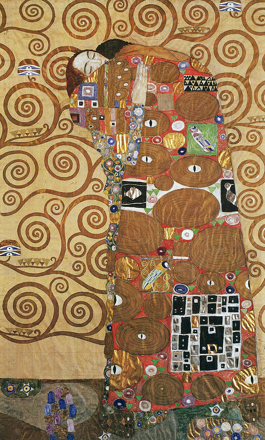 Fulfillment Drawing by Gustav Klimt