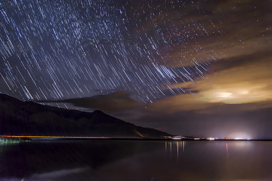 Klondike Lake Star Trails Photograph by Cat Connor