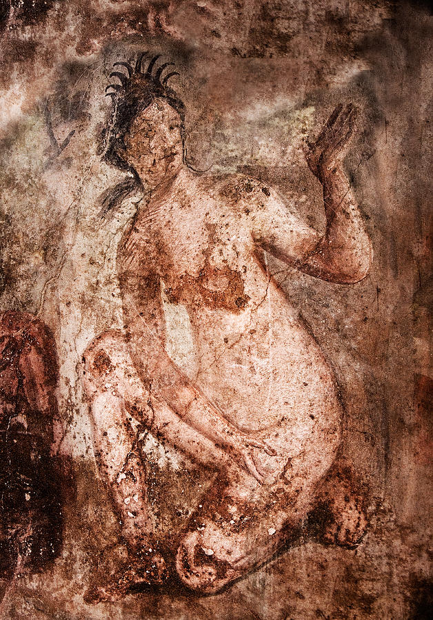 kneeling goddess - Pompeii Photograph by Weston Westmoreland