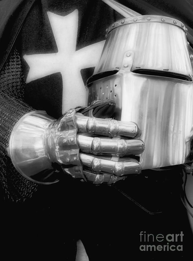 Black And White Photograph - Knight 2 by Bob Christopher