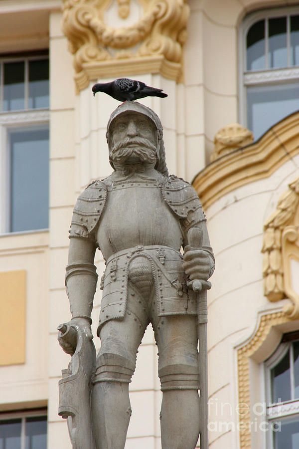 Knight Statue, Slovakia Photograph by Holly C. Freeman