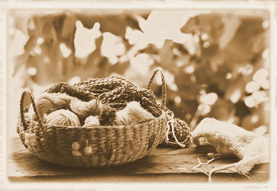 Knitting Basket Photograph by Sheri McLeroy