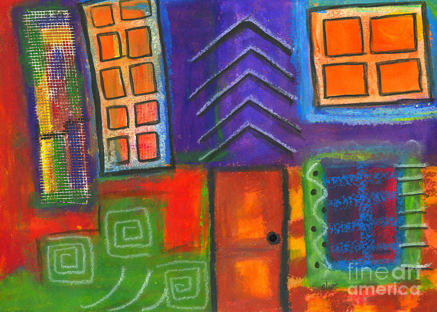 Abstract Painting - Knock and the Door Shall be Opened by Angela L Walker