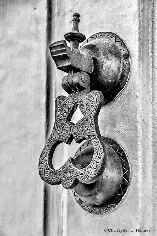 Knock Knock - BW Photograph by Christopher Holmes