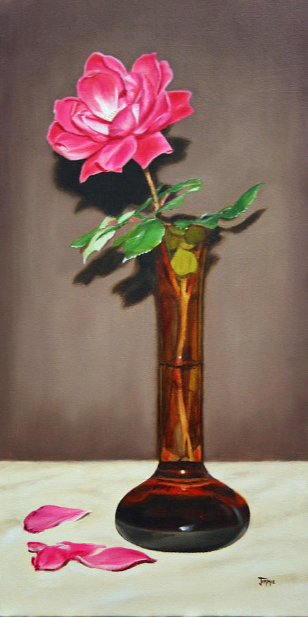 Knockout Rose Painting by Jimmie Bartlett