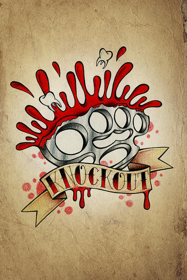 Knockout Drawing by Samuel Whitton