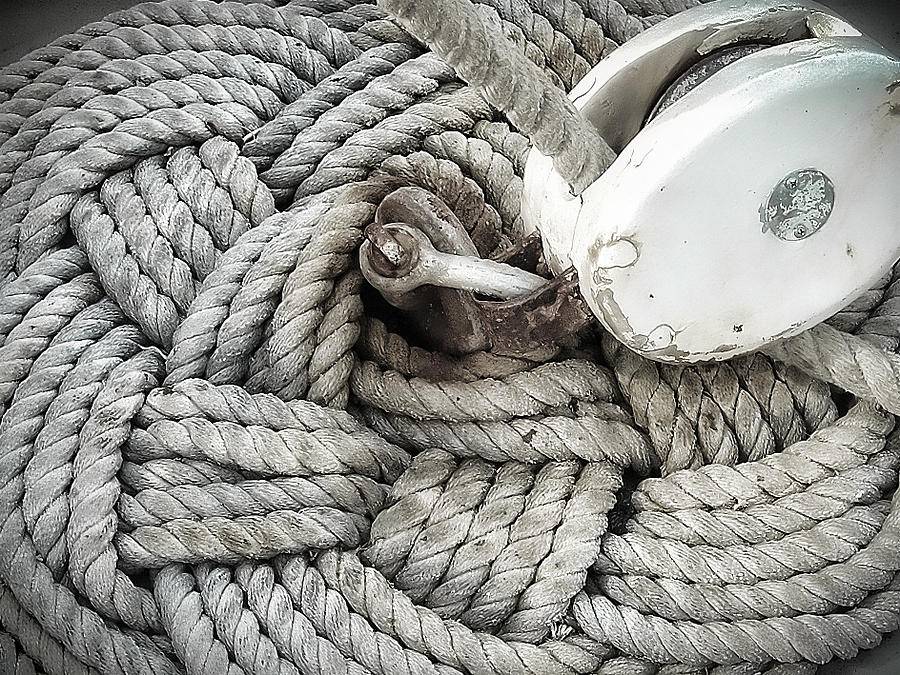 Rope Photograph - Knot by K Hines