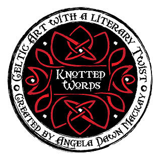 Knotted Words Celtic Art Logo Digital Art by Celtic Artist Angela Dawn MacKay