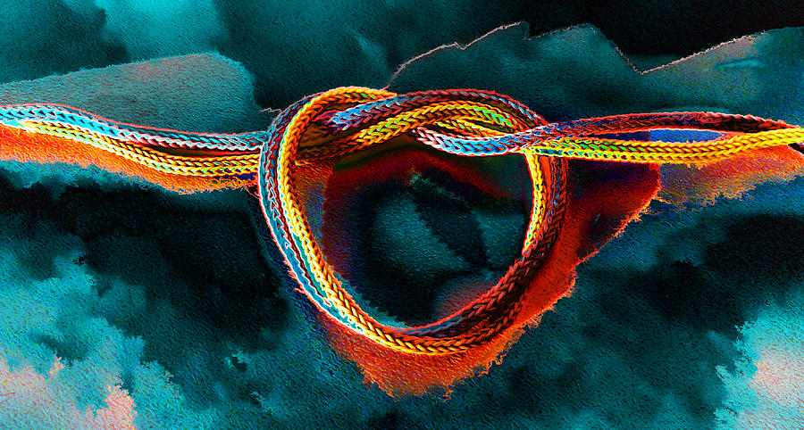 Abstract Photograph - Knotting Rainbows by Steve Taylor