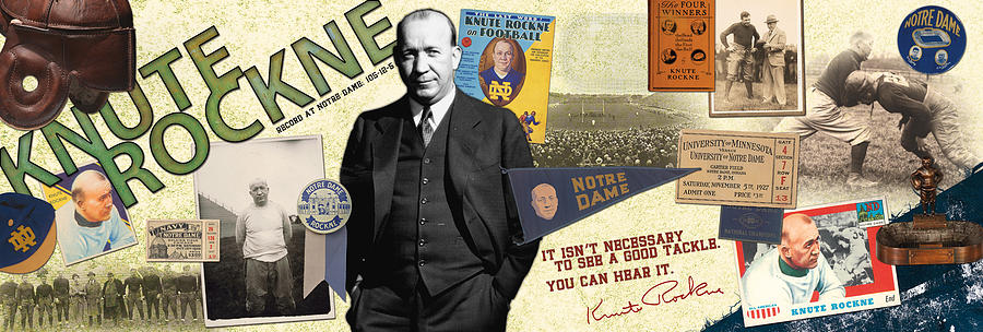 Knute Rockne Panoramic Photograph by Retro Images Archive