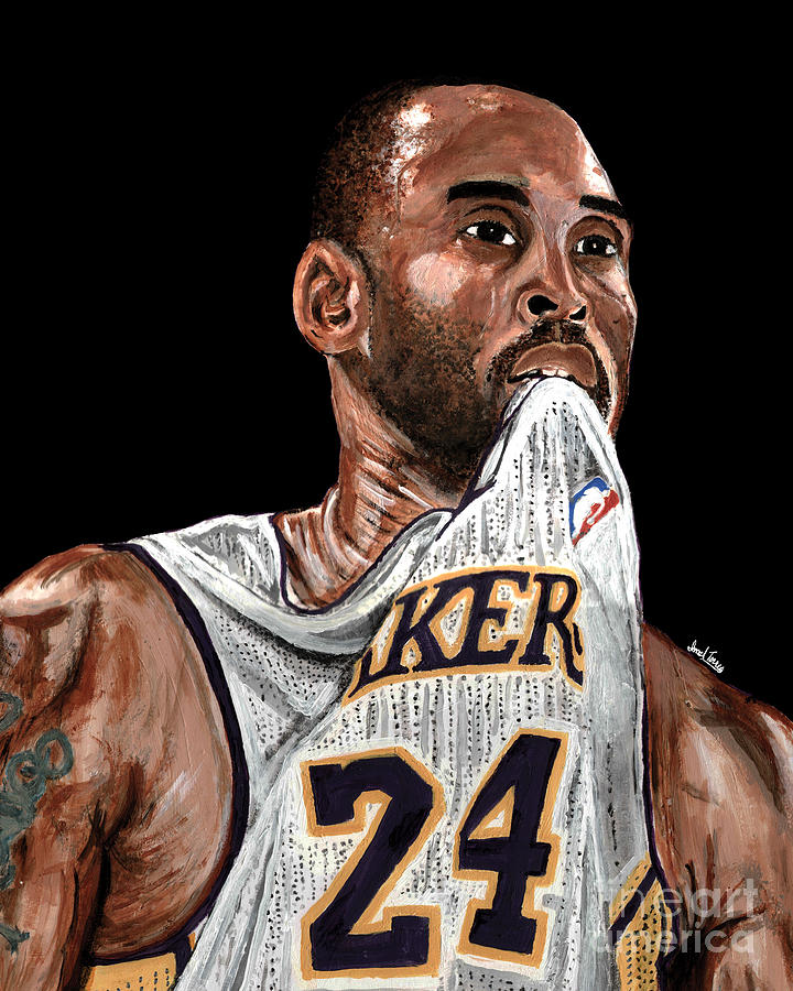 kobe bryant jersey painting