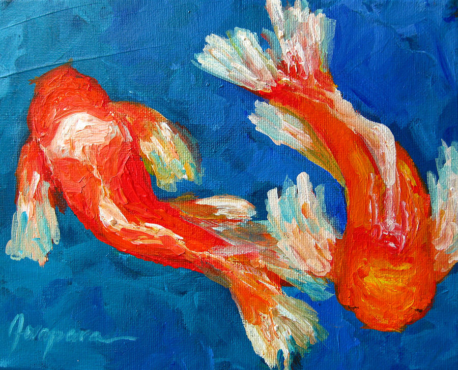 Koi Fish Painting by Patricia Awapara