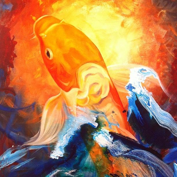Koi Photograph - Koi Fish Sale!  This One Doesnt Fit by Ocean Clark