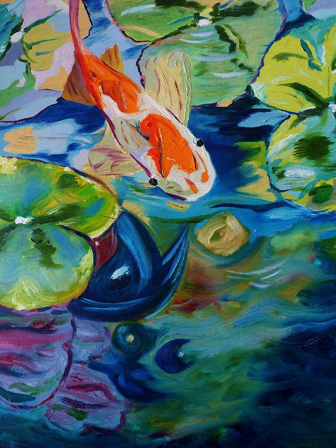 Koi Painting by Nancy Milano