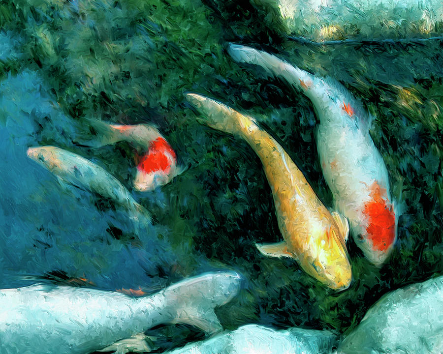 Koi Pond 2 Painting by Dominic Piperata