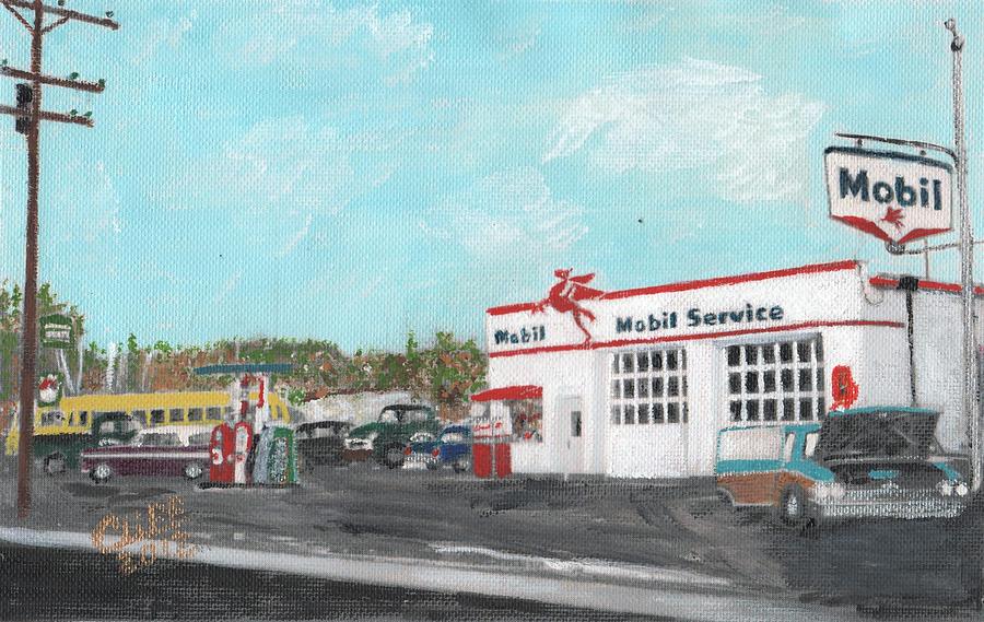 Gas Stations Painting - Kokis Garage by Cliff Wilson