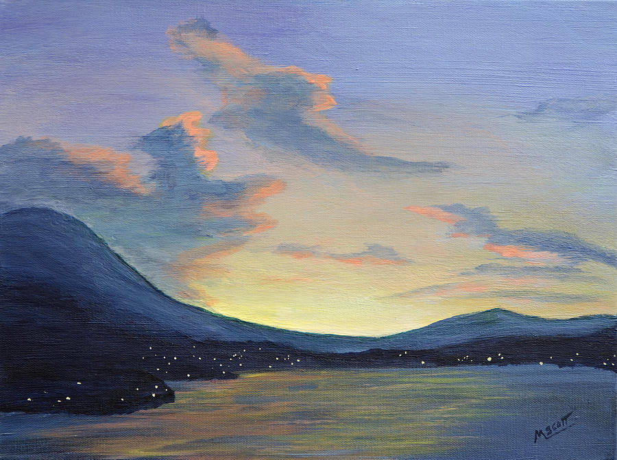 Koko Crater Sunrise Painting by Michael Scott
