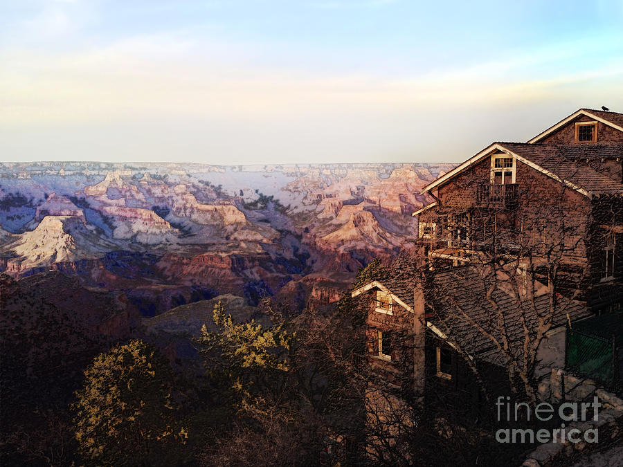 Kolb Brothers Studio - Grand Canyon National Park Digital Art by David Blank