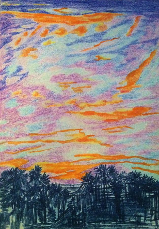 Colorful Drawing - Kona Sky by Meghan