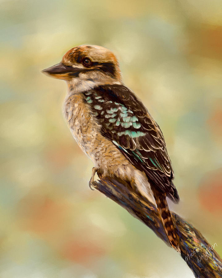 Kookaburra - Australian Bird Painting Painting by Michelle Wrighton