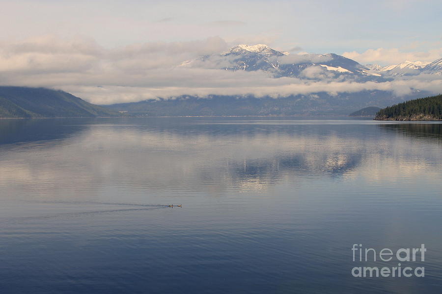 Mountain Photograph - Kootenay Lake in April by Leone Lund
