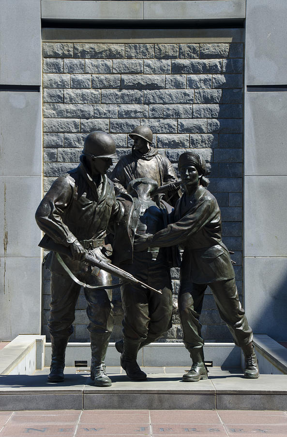 City Photograph - Korean War Memorial Atlantic City NJ by Bill Cannon