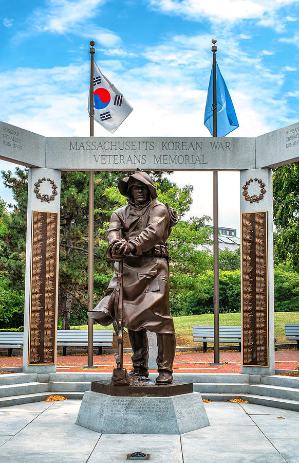 Flag Photograph - Korean War Veterans Memorial by Klm Studioline