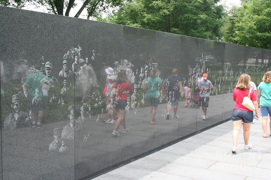 Washington Photograph - Korean War Veterans Memorial by Jim Gillen